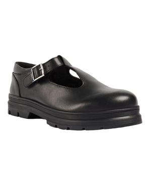 Pod Emilie Faux Leren Dames Zwarte Loafers