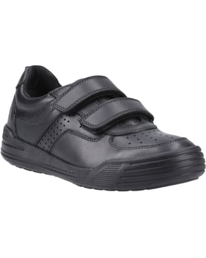 Hush Puppies Sully Leren Zwarte Schoenen Voor Jongens