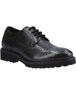 Hush Puppies Gabi Lace Up Meisjes Zwart Leren Brogues