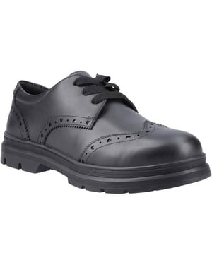 Pod Fiona Meisjes Zwart Leren Brogues
