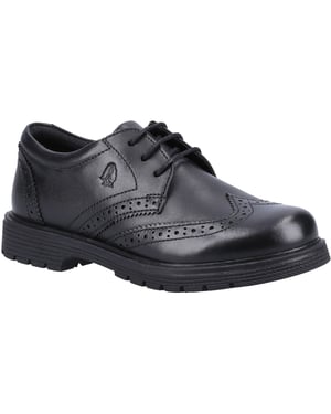 Hush Puppies SALLY SENIOR 2 Meisjes Zwart Leren Brogues