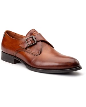 Base London Faraday Lederen Heren Schoenen in Verbrande Tan