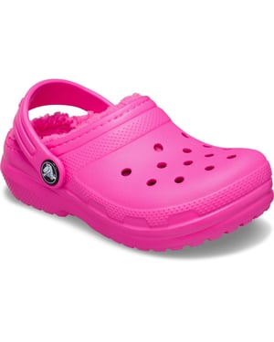 Crocs Classic Gevoerde Thermoplastische Kinder Roze Crush Klompen