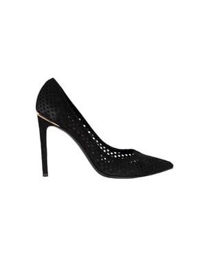 Louis Vuitton Geperforeerde Suède Eyeline Pumps - '10s