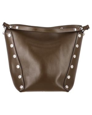 Mulberry Camden Studded Tas in Olijfgroen Leer