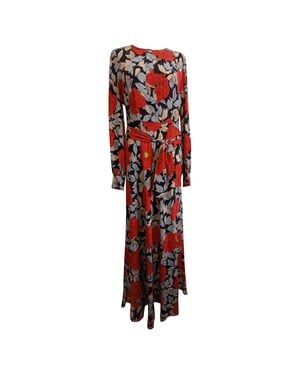 Diane Von Furstenberg Maxijurk met Bloemenprint in Multicolor Viscose