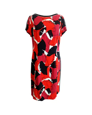 Hugo Boss knielange jurk met print in veelkleurige viscose