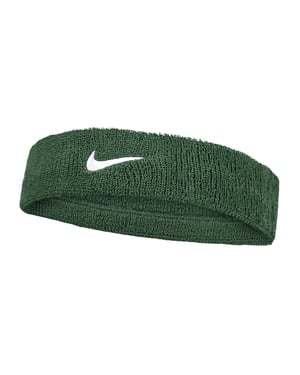 Nike Klassieke Swoosh Hoofdband (Groen/Wit)