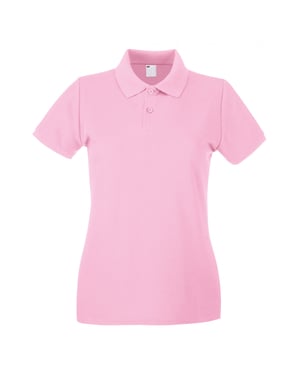 Fruit of the Loom Dames/Dames Lady Fit Poloshirt met korte mouwen (Baby Roze)