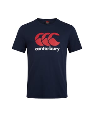 Canterbury Heren Logo T-shirt van katoenmix (Marine)