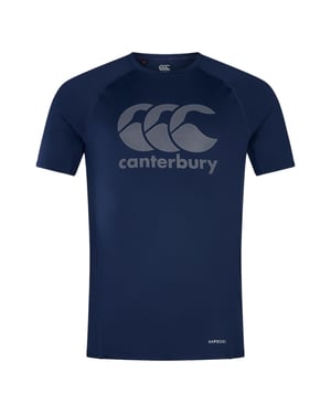 Canterbury Heren Groot Logo Super Light T-Shirt (Marine)