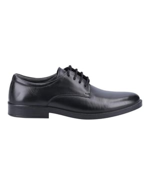 Hush Puppies Heren Neal Leren Veterschoenen (Zwart)