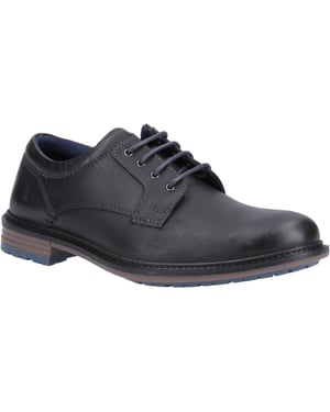 Hush Puppies Heren Julian Leren Schoenen (Zwart)