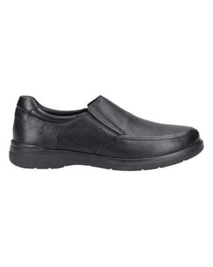 Hush Puppies Heren Matthew Leren Instappers (Zwart)