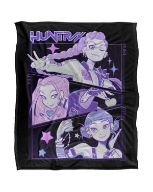 K-Pop Demon Hunters Fleece Huntr/X Supersoft Deken (Multikleur)