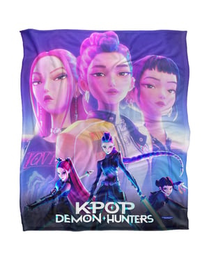 K-Pop Demon Hunters Klaar om te Vecht Fleece Huntr/X Supersoft Dekentje (Multikleur)