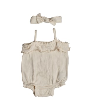 2-delige body en hoofdband set 875139 voor babymeisjes