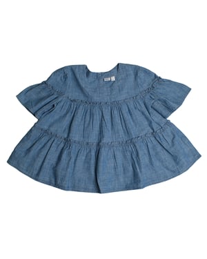 Ritsblouse met korte mouw 856269 voor meisjes