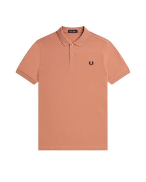 Fred Perry Effen Licht Roest Poloshirt