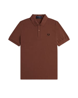 Fred Perry Het Originele Whisky Bruine Poloshirt