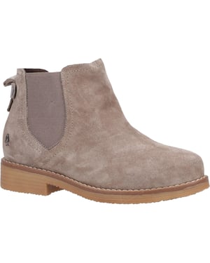 Hush Puppies Dames/Dames Maddy Suede Brede Enkellaarsjes (Grijs)