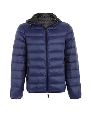 Armani Jeans Marineblauwe Omkeerbare Jas
