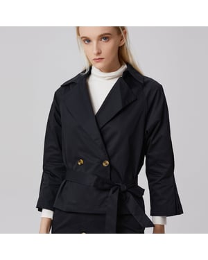 Coton Trench-Jacket met dubbele borsten
