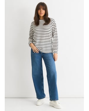 Mono Stripe Oversized gebreide trui