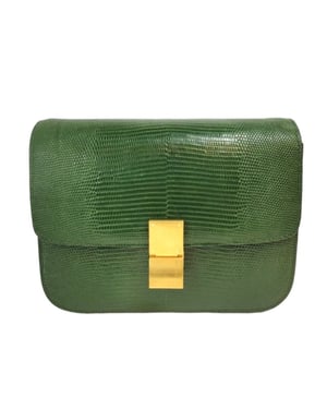 Celine Classic Medium Groene Hagedis