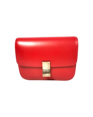 Celine Classic Box Medium Rode Kalfsleer
