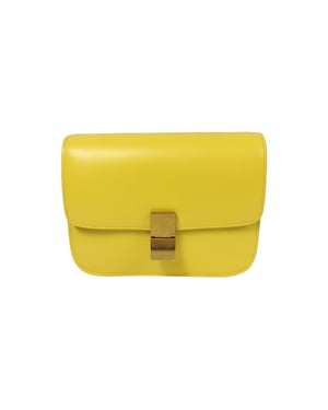 Celine Classic Box Medium Gele Kalfsleer