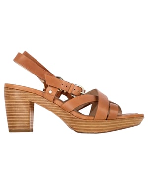 Fratelli Rossetti Blok Haksandalen in Bruin Leder