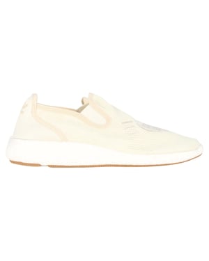 Adidas Originals Human Made Pure Logo-Appliquéd Mesh Slip-On Sneakers in Wit Synthetisch
