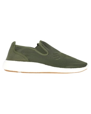 Adidas Originals Human Made Pure Logo-Appliquéd Mesh Slip-On Sneakers in Groen Synthetisch