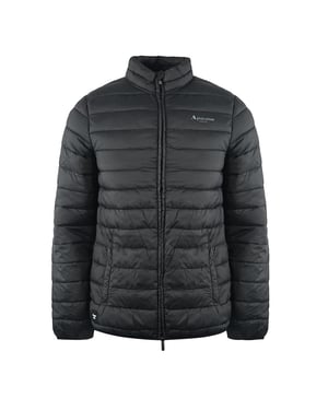 Aquascutum Heren Logo Gevoerde Jas (Zwart)
