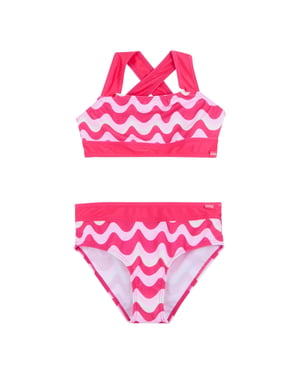 Regatta Meisjes Dakaria III Golvend Gestreept Bikini Set (Pop)