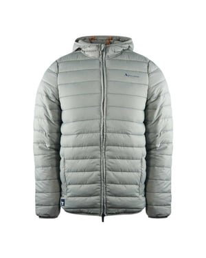 Aquascutum Gewatteerd logo-jack heren Londen (Grijs)