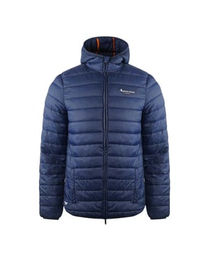 Aquascutum Gewatteerd logo-jack heren Londen (Marineblauw)
