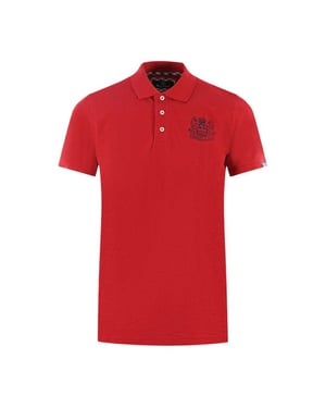 Aquascutum Unisex Volwassen Merken Mouw Polo Shirt (Rood)