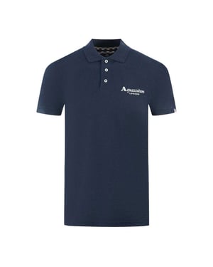 Aquascutum Unisex Volwassen Londen Classic Polo Shirt (Marineblauw)