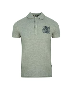Aquascutum Unisex Volwassen Aldis Borstlogo Polo Shirt (Grijs)