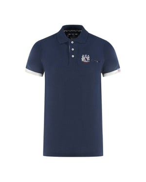 Aquascutum Volwassen unisex London Aldis Poloshirt (Marine)