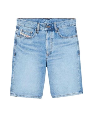 Diesel Heren Denim Slim Shorts (Blauw)