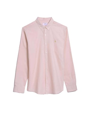 Farah Heren Brewer Slim Shirt (Roze)