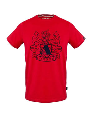 Aquascutum Heren Aldis Schild Logo T-Shirt (Rood)