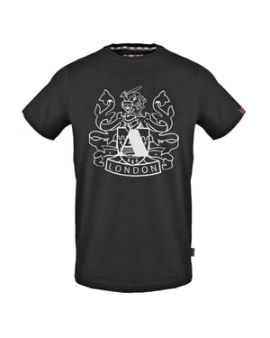 Aquascutum Heren Aldis Schild Logo T-Shirt (Zwart)