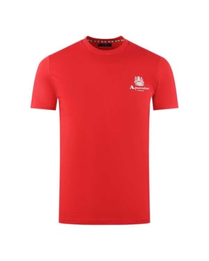 Aquascutum Heren London Aldis Logo T-Shirt (Rood)