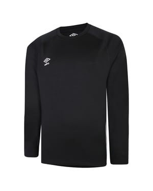 Umbro Heren Gebreide Rugby Raglan Top (Zwart)