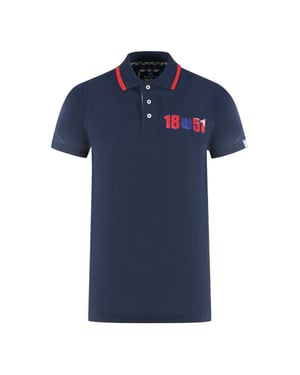 Aquascutum Volwassen unisex poloshirt London 1851 (Marine)