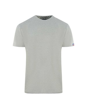 Aquascutum Heren Londen 1851 Logo Taped T-shirt (Grijs)